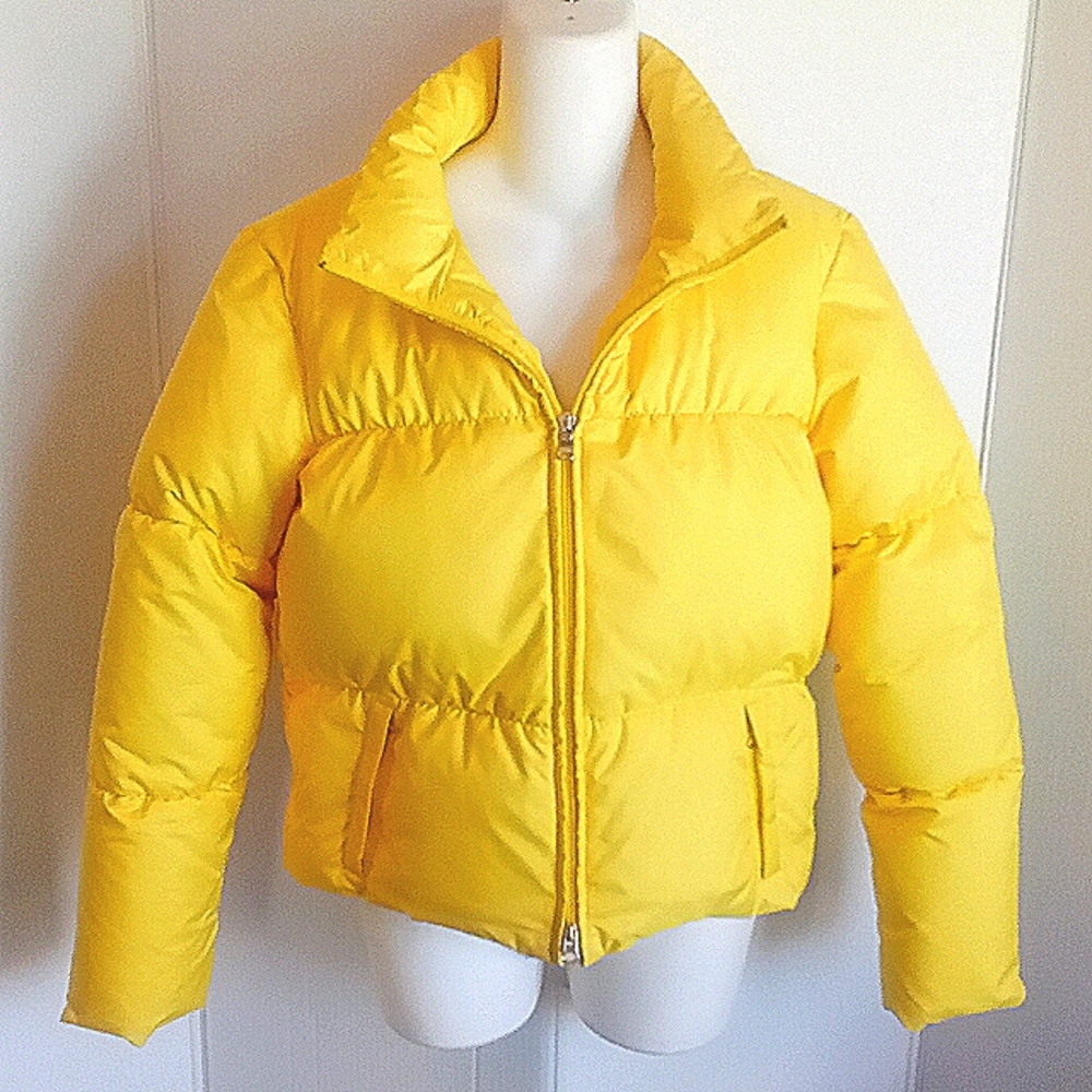 Womens NWOT MODA INTERNATIONAL Down And Feather Puffer Jacket Size S